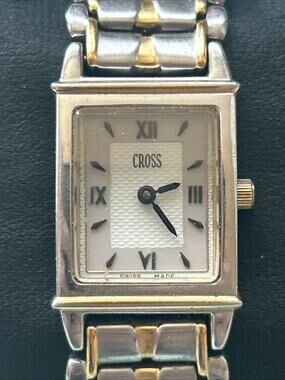 Cross Two Tone Swiss Made Sapphire Crystal Women’s Quartz Watch